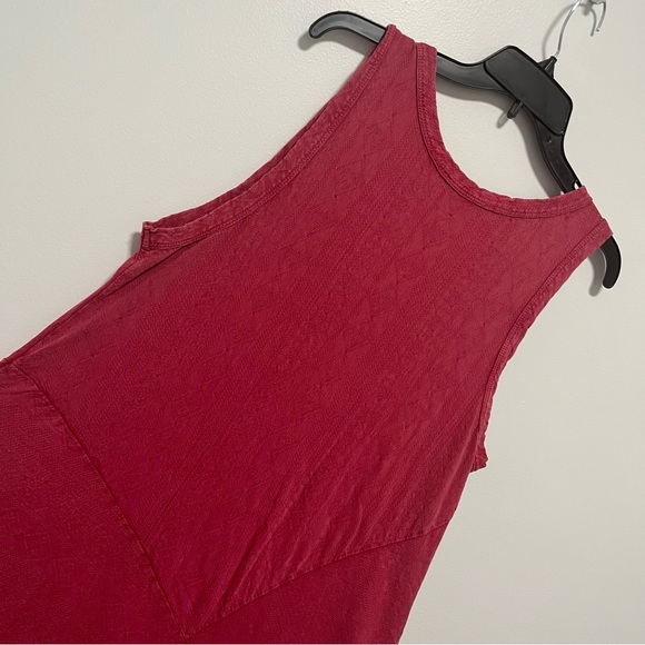 Soft Surroundings Bailey Dress Sleeveless Maxi V Neck light Red XL - Picture 7 of 10